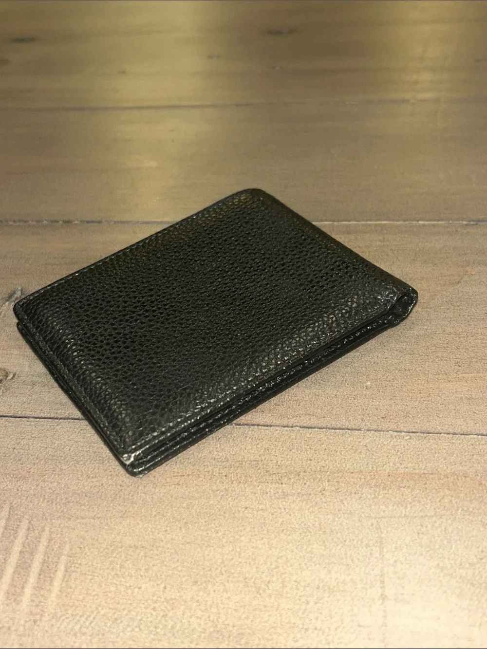 Stauer Black Leather Bifold Wallet